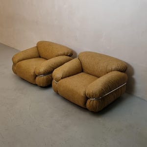 Sesann Gianfranco Frattini Cassina 1970 Armchair Vintage Design