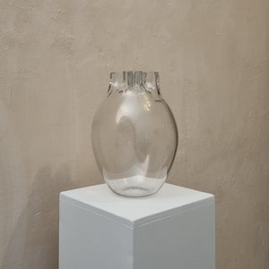 Quadrifoglio Glass Vase Alfredo Barbini 1970s Vintage Design