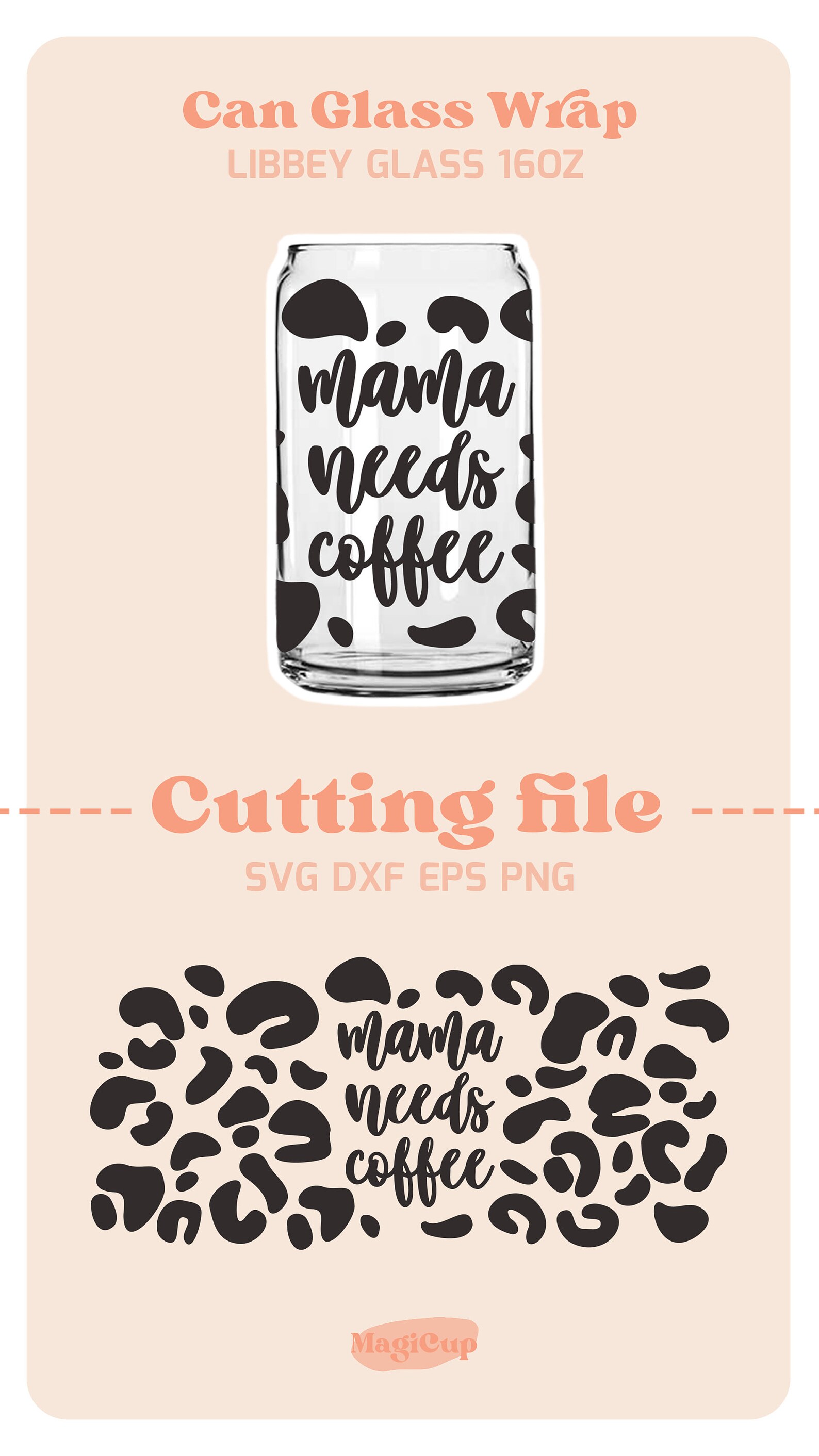 Mama Needs Coffee Libbey Glass Svg Beer Can Glass Svg Glass - Etsy