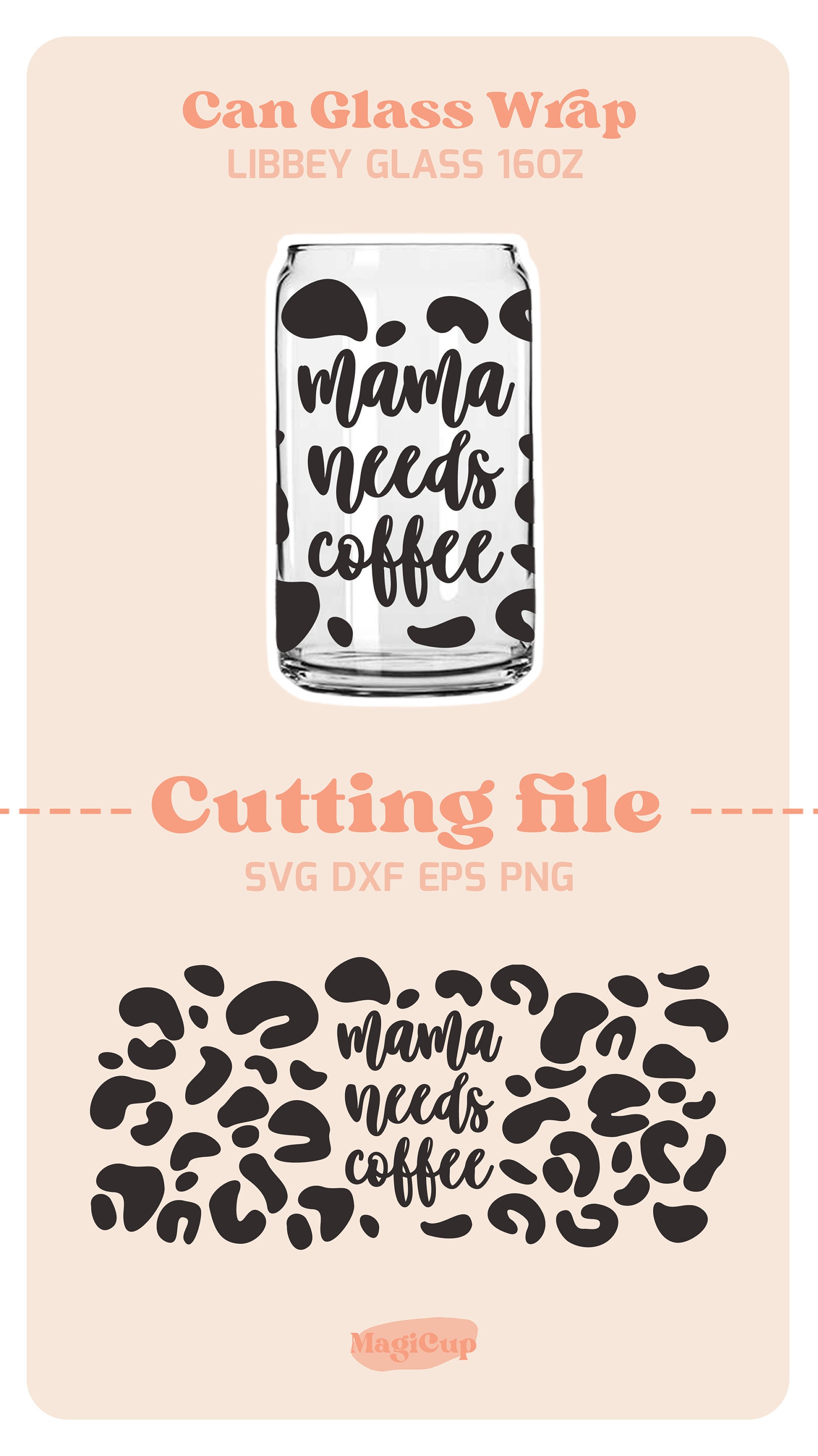 Mama Needs Coffee Libbey Glass Svg Beer Can Glass Svg Glass - Etsy
