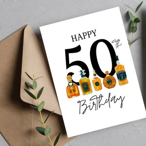 Tequila Geburtstagskarte 50. Geburtstag Mann 50. Geburtstag Geschenk 50. Geburtstagskarte Tequila Geschenk Sohn 50. Geburtstag Sohn 50. Geburtstagskarte