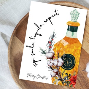 Carte de Noël Regalos De Navidad à téléchargement immédiat Carte tequila Tarjetas De Navidad mexicains Carte Tarjetas Navidad En Family Feliz Navidad