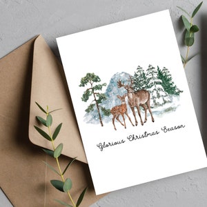 Deer Christmas Card Mummy Christmas Card Uncle Christmas Card Email Christmas Card Niece Christmas Card Nanny Christmas Card