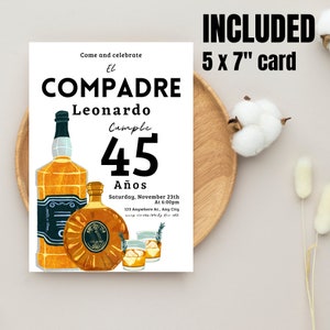Compadre Cocktail Compadre Birthday Invitation Tequila Birthday Invitation Tequila Party ...