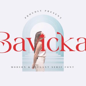 Bavicka Font - Serif Font, Modern Font, Boho Font, Branding Font, Swash Font, Fonts for Cricut, Bohemian Fonts, Cricut Fonts