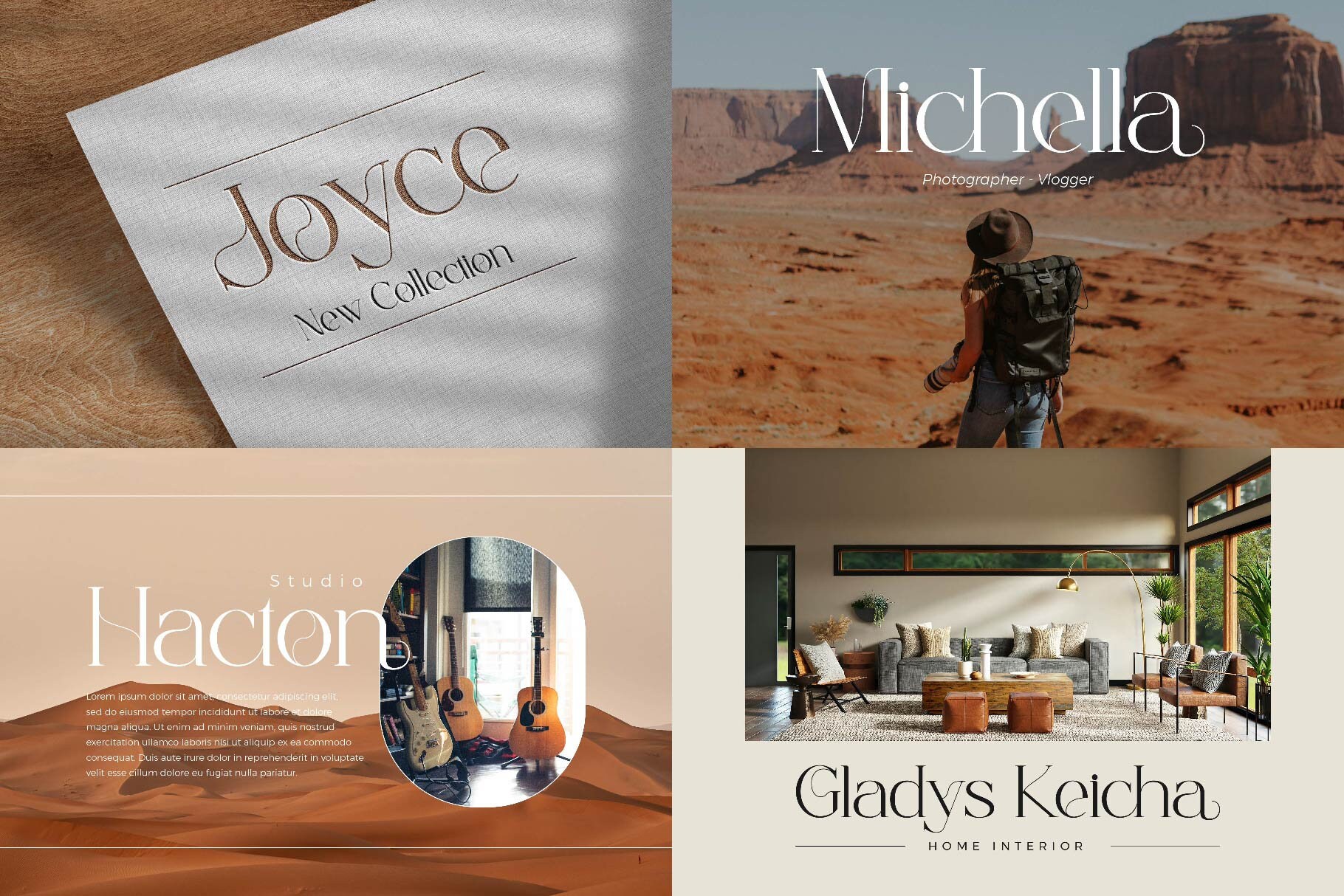 Modern & Elegant Font Bundle Cricut Fonts, Procreate Font, Canva Font ...