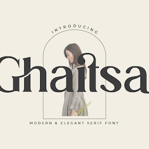 Ghaitsa - Serif Font, Modern Font, Boho Font, Branding Font, Swash Font, Fonts for Cricut, Bohemian Fonts, Cricut Fonts