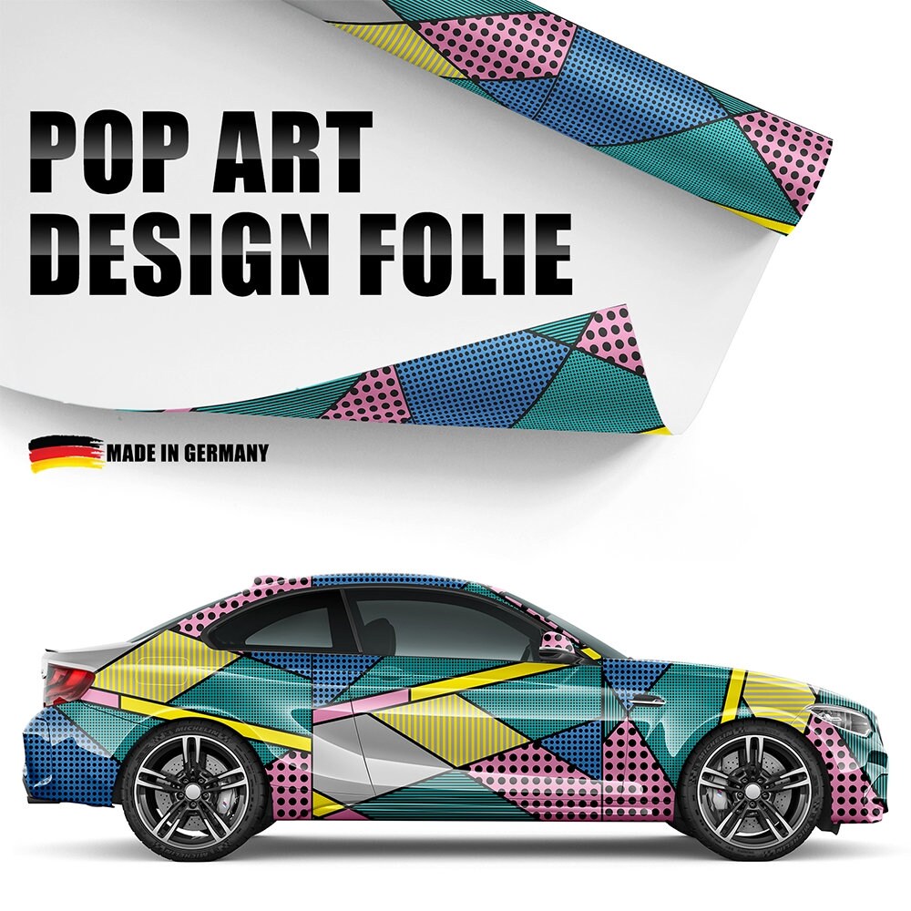 Design Car Film Pop Art 3D Car Wrapping Bubble-free 100 X 150 Cm 