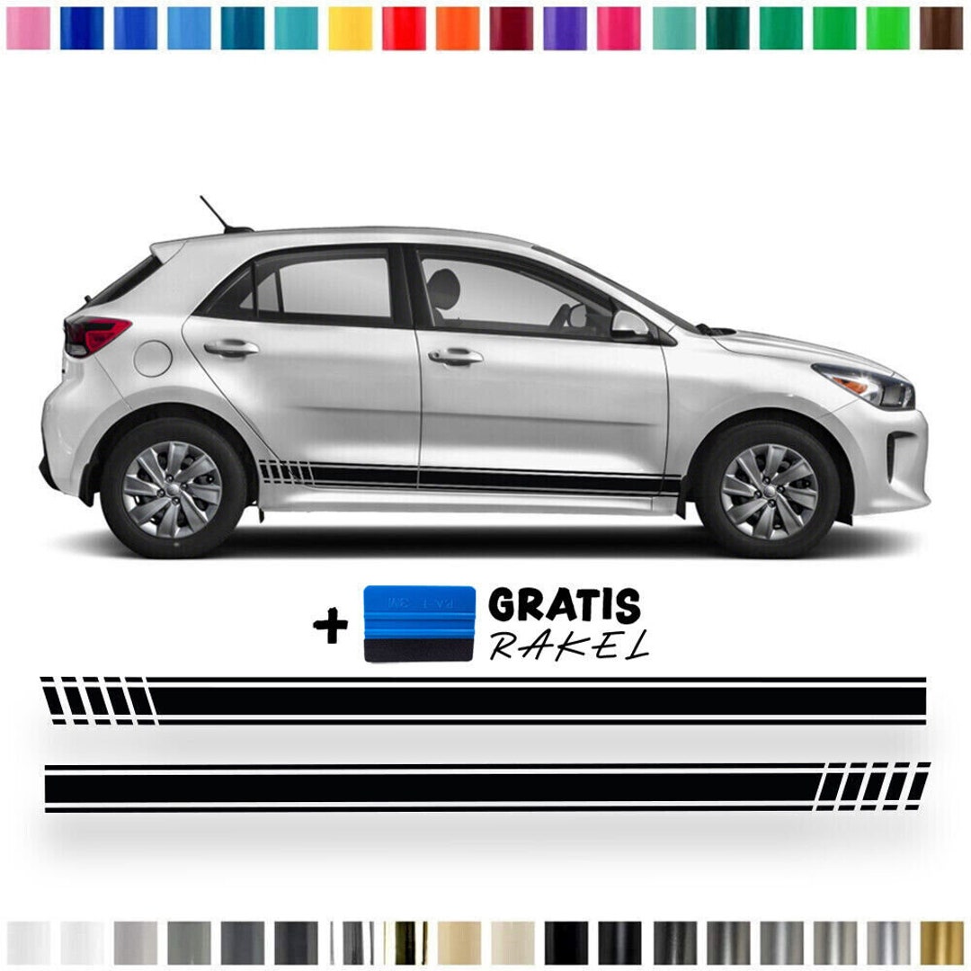 Car Side Stripe Sticker Set, Decorative Stickers Compatible With KIA ...