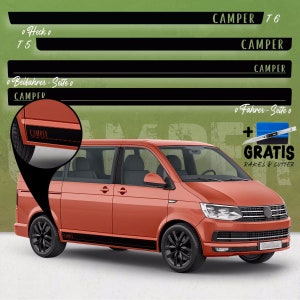 Camper &quot;Original&quot; side stripe set/decor suitable for Volkswagen/VW T4, T5 & T6 Bus in desired color