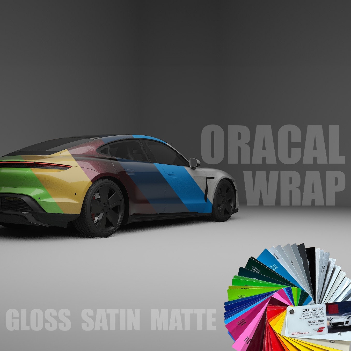 Oracal 970RA 020 Gloss Goldgelb Car Wrap Autofolie 