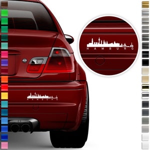 Hamburg sticker set/decor in desired color