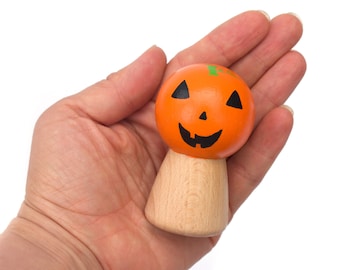 Pumpkin Peg Doll, Halloween Peg Dolls, Halloween gifts for kids, Witch Peg doll, Ghost Peg Doll, Halloween Decorations