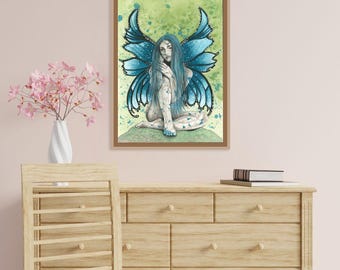 14"x11" PRINT - Stone Fairy Chrysalis