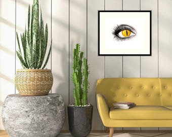 11"x14" PRINT - Golden Gaze