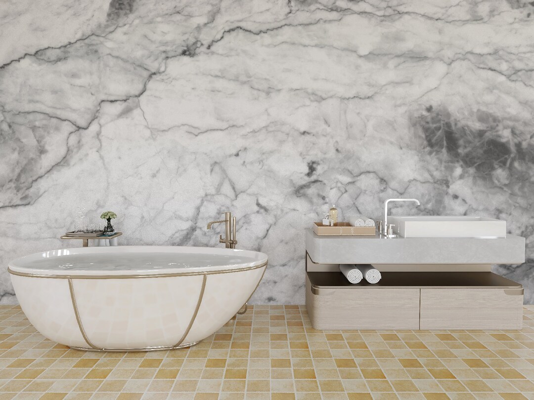 Marble Design Wallpaper, Marble Wallpaper, Living Room Decoration ...