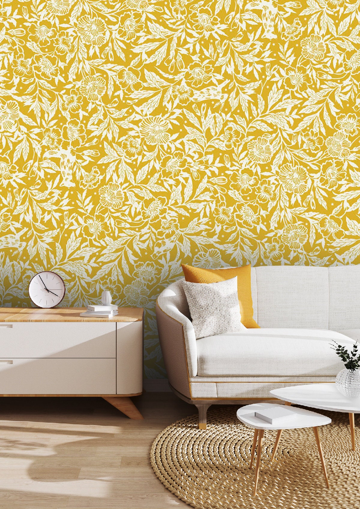 Yellow Wallpaper - Etsy Yellow Wallpaper - Etsy
