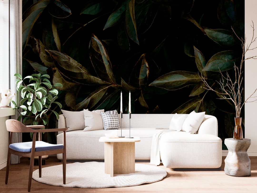 Olive Wallpaper Olive Branch Wallpaper Removable Wallpaper - Etsy