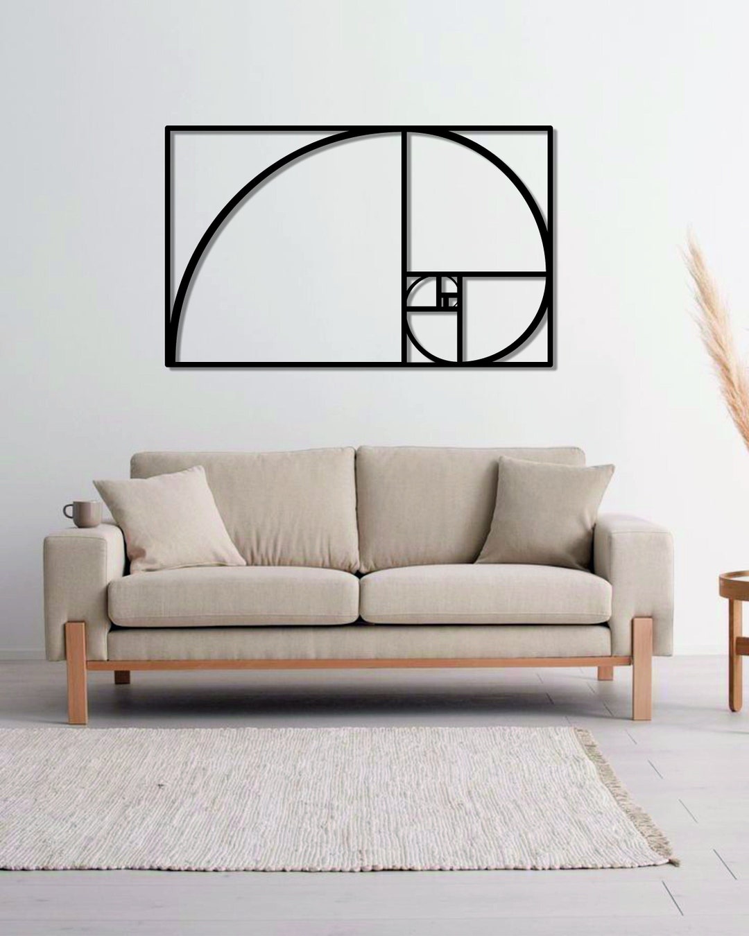 Golden Ratio Metal Wall Art, City Metal Wall Decor, Metal Wall Art, Metal Wall Hangings, Modern