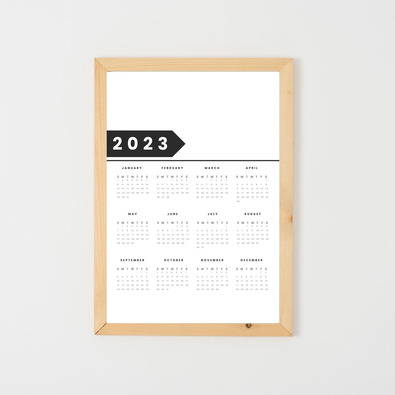 Personalized Wall Calendar 2023 A2 Wall Calendar Printable Etsy Australia