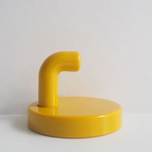 HEWI * coat hook * memphis * made in Germany * 80s * yellow * perfect vintage condition