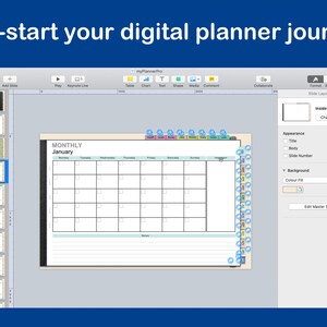 Editable Digital Planner Template With Hyperlinks Commercial Use ...