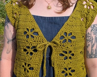 Blodeuwedd Vest | Crochet PDF Pattern
