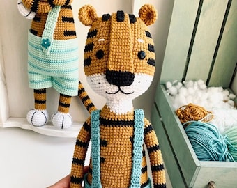 Tiger Amigurumi Crochet Pattern | Oscar the Tiger PDF Tutorial