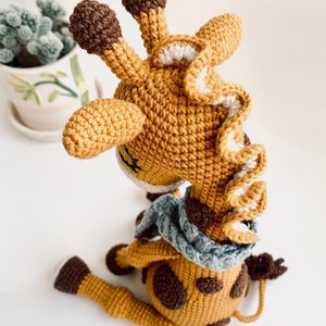 Ollie the giraffe amigurumi toy pattern giraffe crochet toy pattern amigurumi pdf animal tutorial image 3