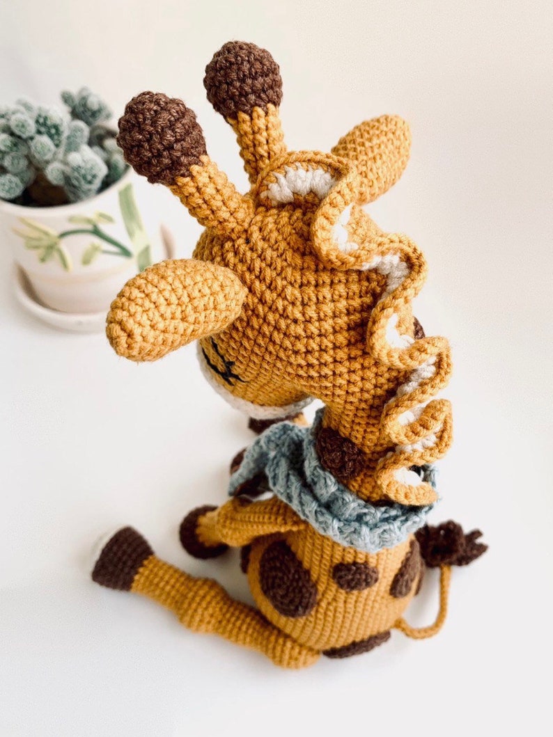 Ollie la girafe amigurumi modèle de jouet modèle de jouet au crochet girafe tutoriel animal pdf amigurumi image 3