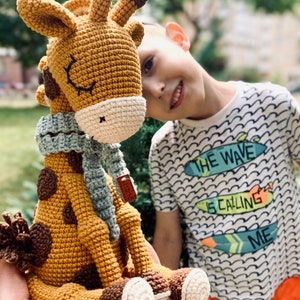 Ollie the giraffe amigurumi toy pattern giraffe crochet toy pattern amigurumi pdf animal tutorial image 6