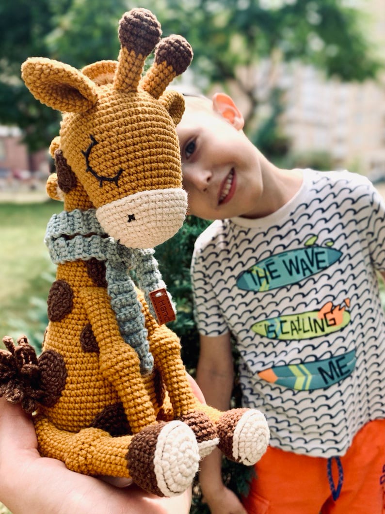 Ollie la girafe amigurumi modèle de jouet modèle de jouet au crochet girafe tutoriel animal pdf amigurumi image 6