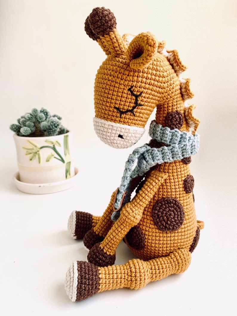 Ollie the giraffe amigurumi toy pattern giraffe crochet toy pattern amigurumi pdf animal tutorial image 5