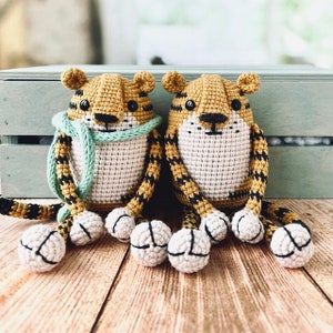 The Little Tiger cub amigurumi toy pattern | Tiger crochet toy pattern PDF - animal amigurumi pdf tutorial