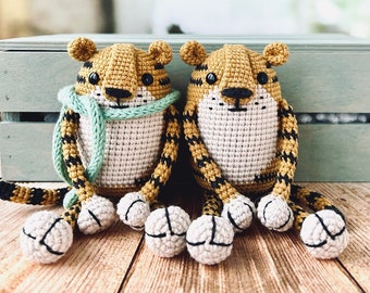 The Little Tiger cub amigurumi toy pattern | Tiger crochet toy pattern PDF - animal amigurumi pdf tutorial