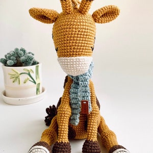 Ollie the giraffe amigurumi toy pattern giraffe crochet toy pattern amigurumi pdf animal tutorial image 2