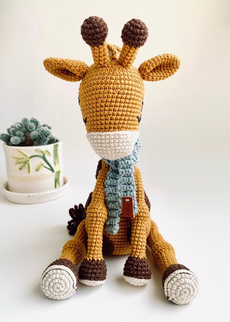 Ollie the giraffe amigurumi toy pattern giraffe crochet toy pattern amigurumi pdf animal tutorial image 2