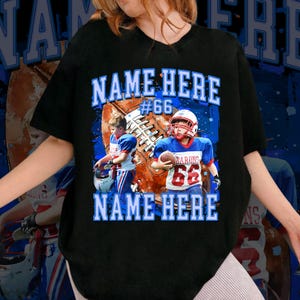 Custom Football shirt, Football mom dad shirt, Personalized Shirt, Football Birthday, Team Number Player Name Photo Shirt, Family Shirt