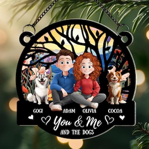 Tú y yo podemos hacerlo: adorno atrapasol para colgar en la ventana personalizado, regalo de aniversario de pareja personalizado, regalo de recuerdo de aniversario para ella