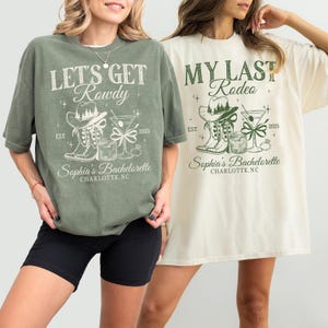 Custom Last Rodeo Bachelorette Shirts, Bachelorette Western Bridal Party Shirt, Western Bachelorette Party Shirts, Desert Bach Trip Shirt