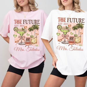 Custom Future Mrs. Shirt, Personalized Bride To Be Tee, Newly Engaged Gift for Fiancee Shirt, In My Engaged Era Shirt, Newly Engaged Shirt