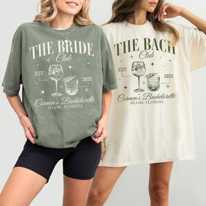 Personalized bachelorette comfort colors shirts, Charleston bachelorette, cocktail party shirts, bach club shirts, bride shirts, beach party