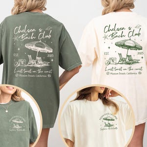 Beach Bachelorette Shirt, Bridal Party Gifts, Last Toast On The Coast, The Bach Club, Custom Location Luxuxy Bachelorette, Beach Bach Shirts