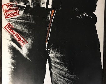 The Rolling Stones Sticky Fingers Vinyl 1979 Reissue Zipper cover