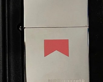 Zippo Marlboro Pursue Flavor Chrome New & Box