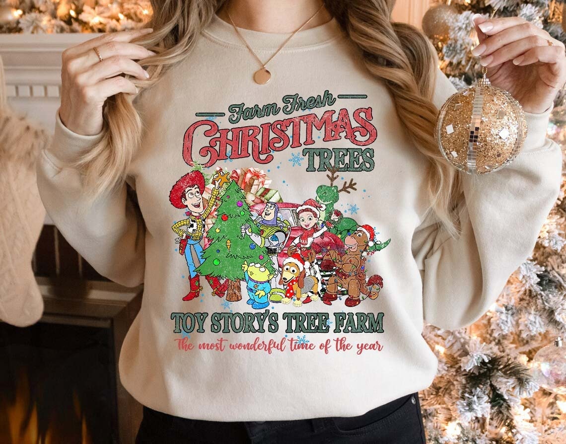 Discover Toy Story Christmas, Disney Toy Story Farm Tree Pullover