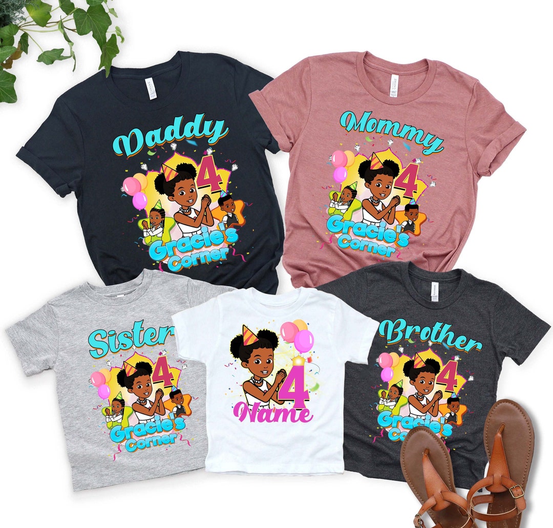 Personalized Gracie's Corner Birthday Shirt Gracie's Etsy