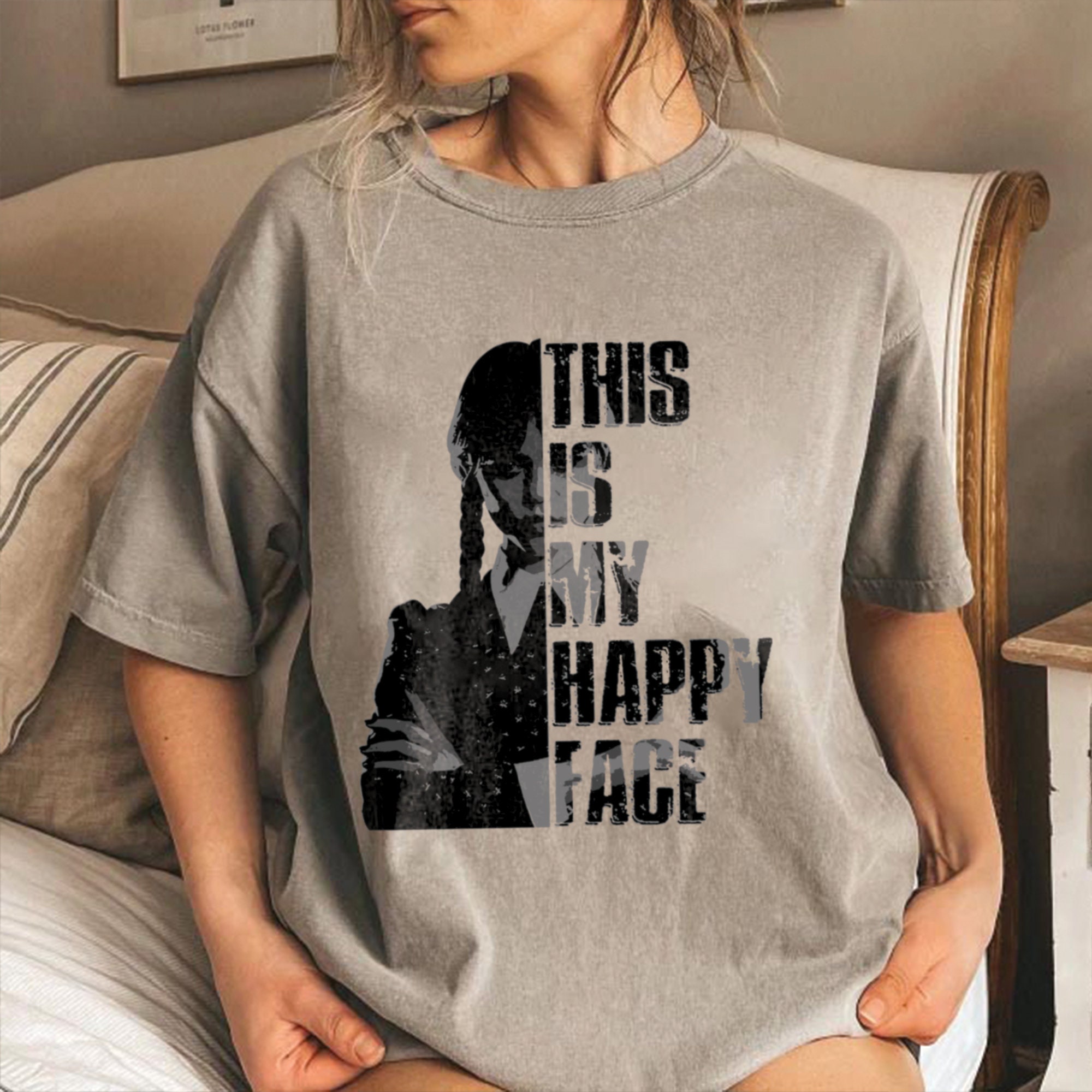 Discover Retro Wednesday Addams Shirt, This is my happy face tshirt