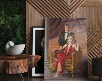 Scarface Tony Montana Glass Painting, Al Pacino, Frame Option, Decoration Wall Set, Art Room Decor, Housewarming Gift For Him Her