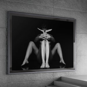 The Beine Naked Canvas, Hot Sexy Painting, Frame Option, Decoration Wall Set, Large Art Room Decor, Housewarming Gift For Him Her